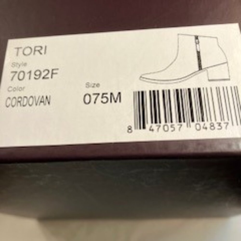 Tori 55m Mid  Heel Angle Boots, Cordovan Moto 7.5 ETIENNE AIGNER - Picture 10 of 12
